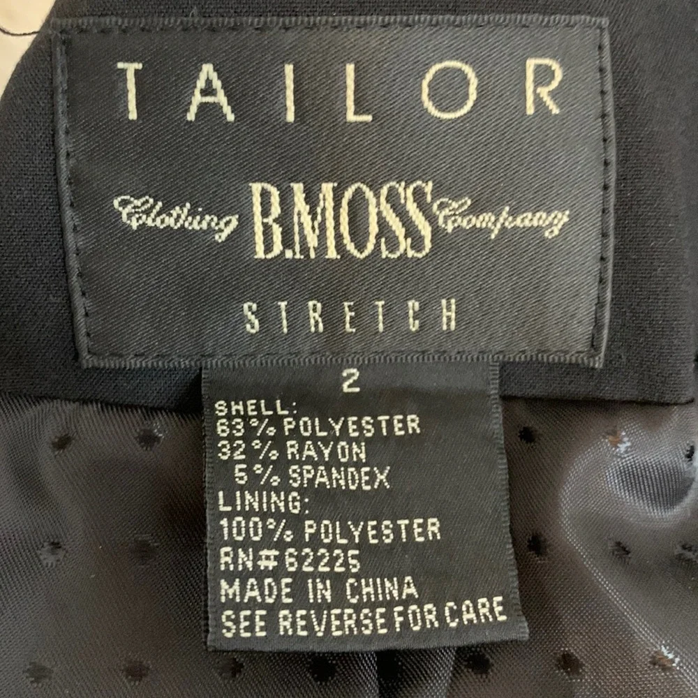 Vintage TAILOR B. MOSS BLAZER Size 2 - Picture 7 of 8